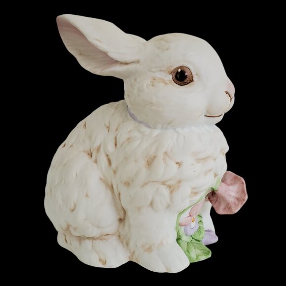 Enesco Bunny Rabbit Wind Up Figurine Musical Oh What a Beautiful Morning Taiwan - Picture 1 of 10